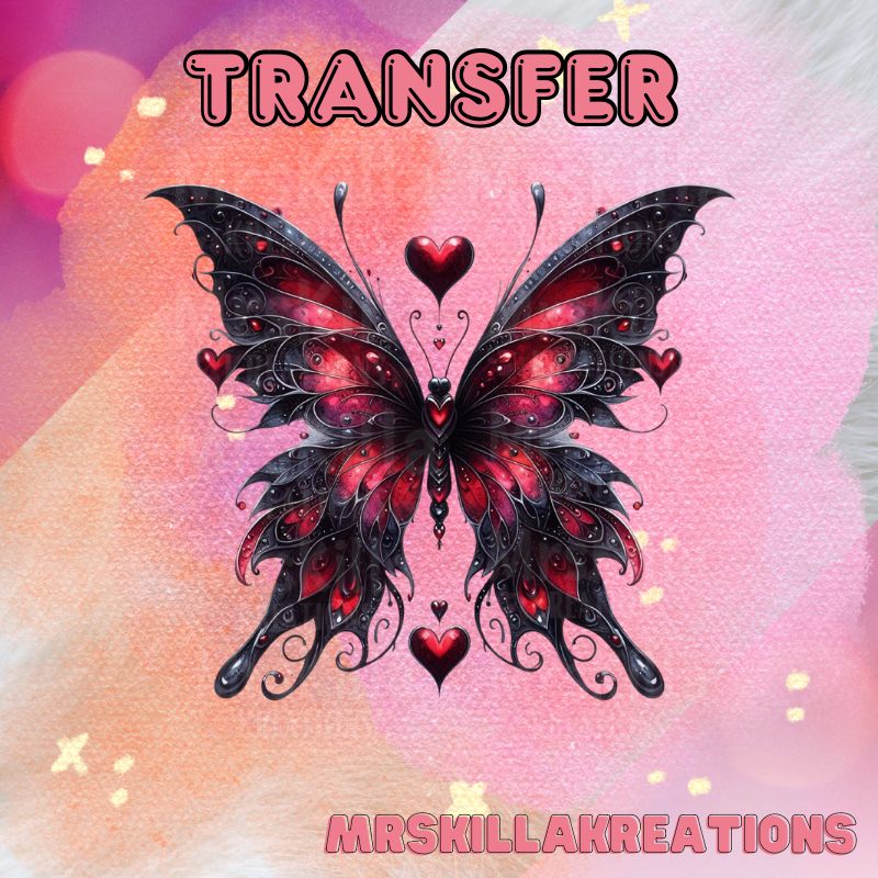 Butterfly love DTF transfer