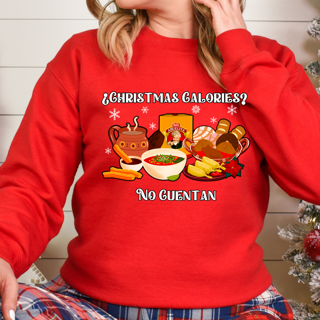 Christmas calories no cuentan Crewneck sweater