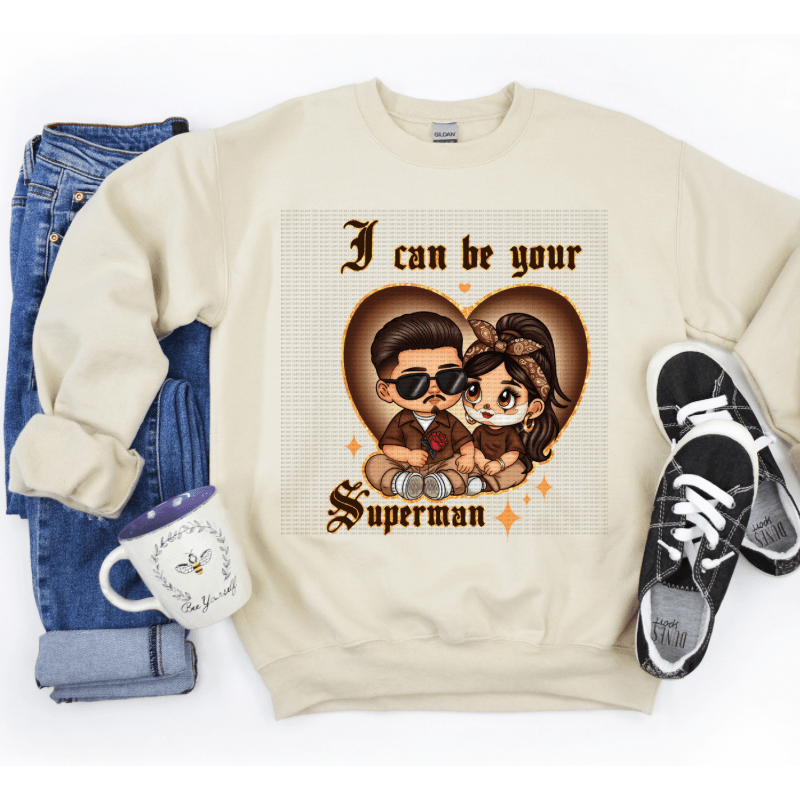 Chicano couple crewneck sweater - Mrskillakreations 
