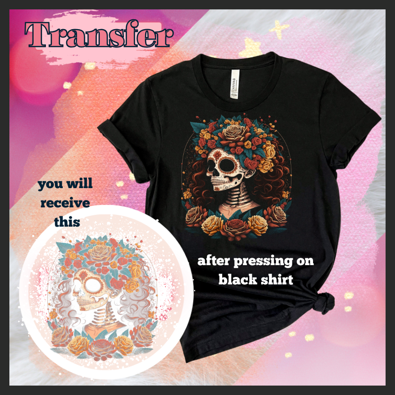 Half tone catrina DTF Transfer