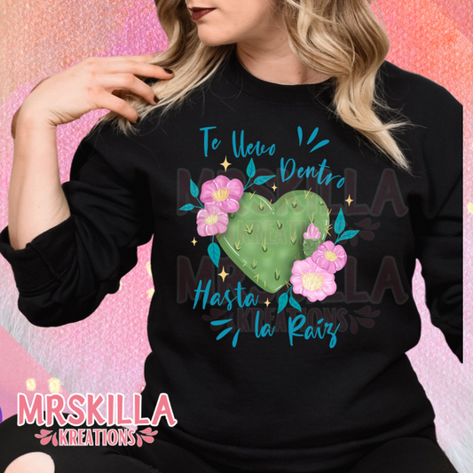Te Llevo dentro Crewneck sweater