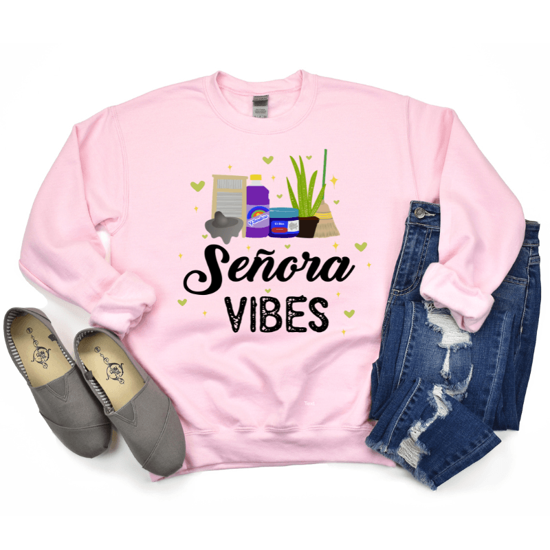 Señora vibes crewneck sweater - Mrskillakreations 