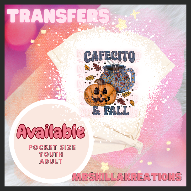Cafecito Y Fall DTF Transfer
