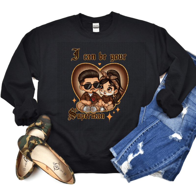 Chicano couple crewneck sweater - Mrskillakreations 