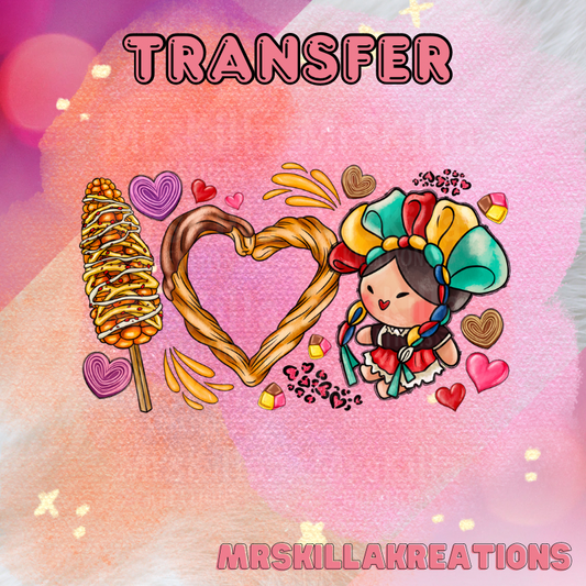 I love u Dtf transfer