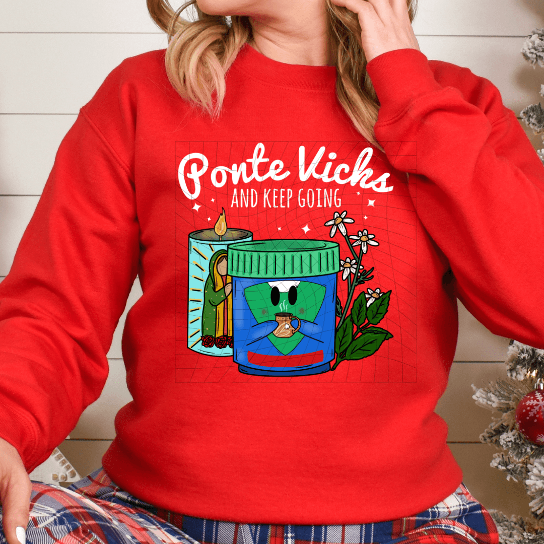 Ponte vicks Crewneck sweater - Mrskillakreations 
